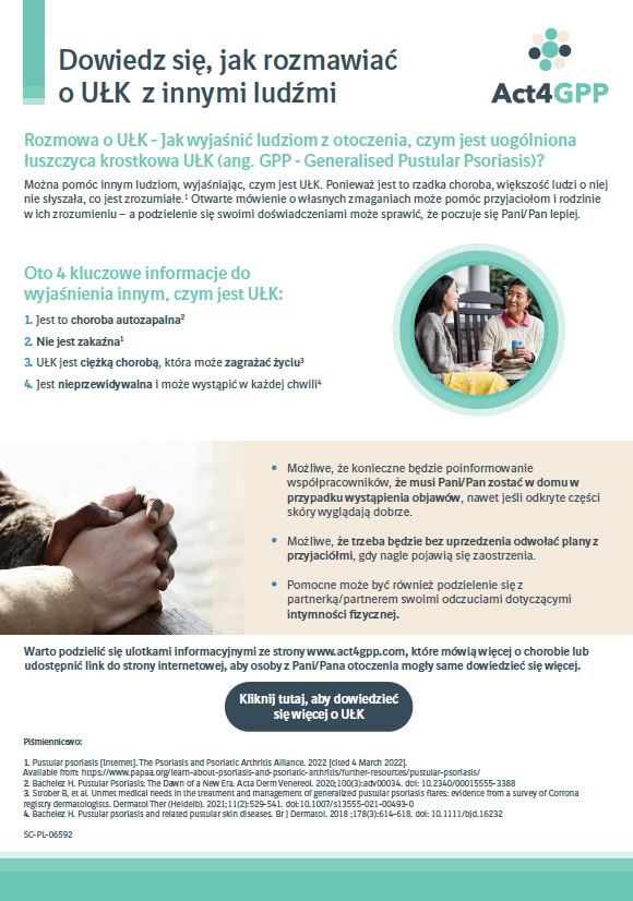 Dowiedz sie, jak rozmawiac o UŁK z innymi ludzmi